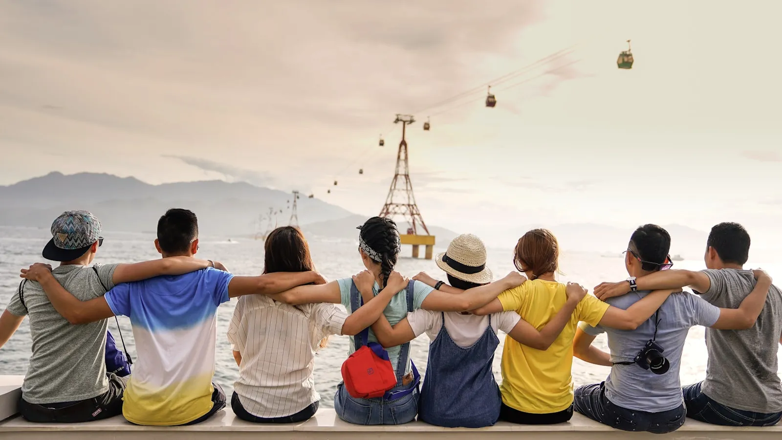 People enjoying outdoors